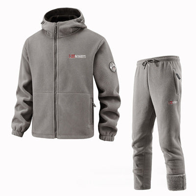 Men's Warm Double-sided Fleece Set