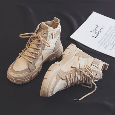 All-match Knight Short High-top Booties
