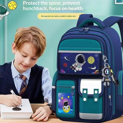 Mochila de rapaz, proteção dorsal, leve