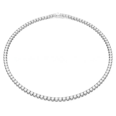Collier à fermoir à rangée unique entièrement serti de strass