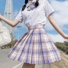 Taro Cake Tartan Skirt