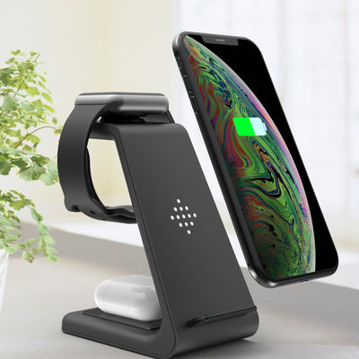 3-in-1 Wireless Charging Station - Phone, Watch, Earbuds