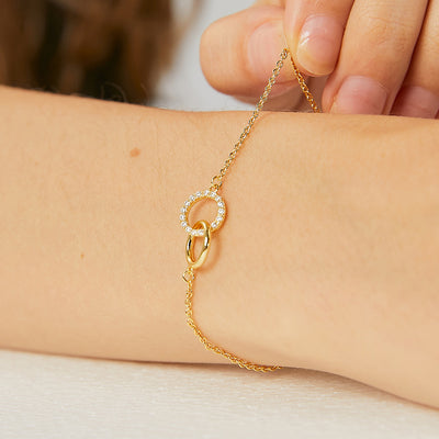 Elegant Round Thin Chain Bracelet For Women