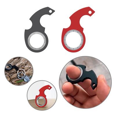 Porta-chaves spinner criativo, brinquedo antiansiedade que alivia o stress, porta-chaves spinner com abre-garrafas, brinquedo para crianças