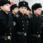Replica Soviet Navy M69 Officer's Winter Overcoat - Black 12-Button Wool Melton Long Coat