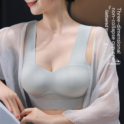 Women's Seamless Push Up Beauty Back Tube Top Without Steel Ring Vest Underwear Bra