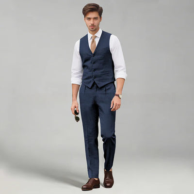 Retro-style New Arrival, High-end Slim-fit Plus-size Vest Two-piece Set
