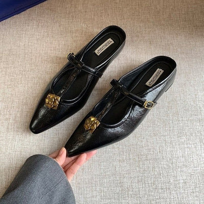 Springsummer Outerwear Hidden-heel Single-strap Pumps