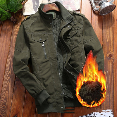 Winter Plush And Thickened Pure Cotton Washed Coat