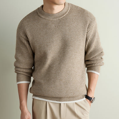 Thickened Sweater With A Round Neck Warm And Suitable For Wearing Outdoors