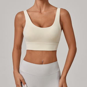 Wide-hemline Tight-fitting Yoga Bra