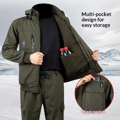 Fleece-Lined Warm And Waterproof Jacket Set