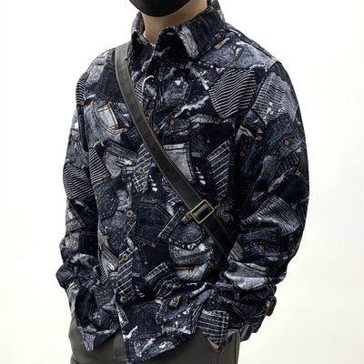Vintage Shirt Men's Overalls All Cotton Milled
