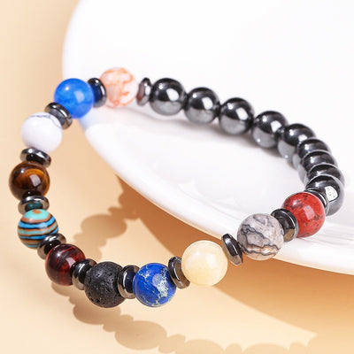 Natural Haematite Planet Galaxy Bracelet Unisex Bracelet