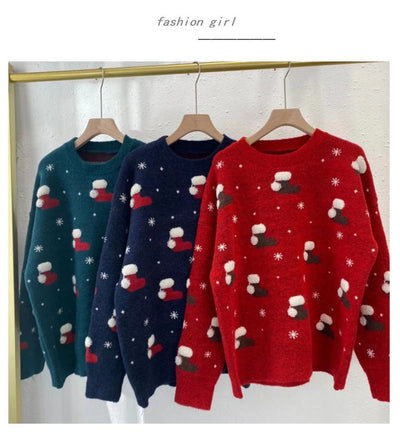 Pull de Noël femme en maille