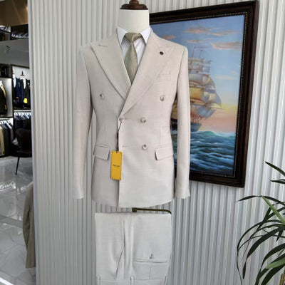 Conjunto de fato de homem casual para casamento e apresentação de eventos